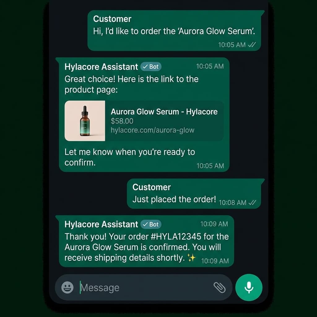 WhatsApp Sales Bot UI